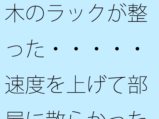 木のラックが整った・・・・・速度を上げて部屋に散らかった石を整頓