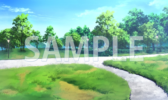 【背景素材】公園(6229_bg09)【時間差分あり】