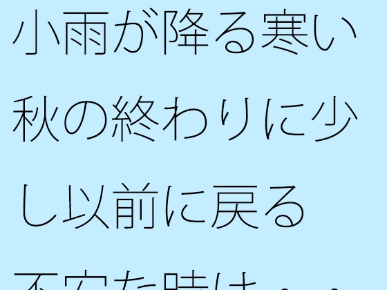 小雨が降る寒い秋の終わりに少し以前に戻る 不安な時は・・・・・