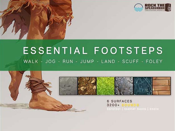 【効果音素材】Essential Footsteps Sound Effect Pack