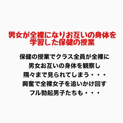 男女が全裸になりお互いの身体を学習した保健の授業