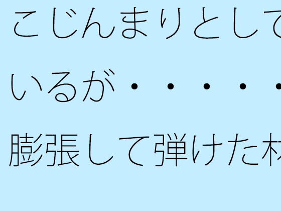 こじんまりとしているが・・・・・膨張して弾けた材料