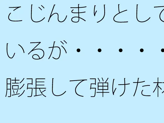 こじんまりとしているが・・・・・膨張して弾けた材料