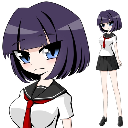 素材a0夏セーラー服