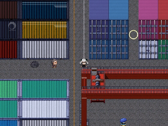 RPGツクールMV・MZ用 マップチップ・タイルセット24『港湾・港・埠頭・コンテナ・現代』