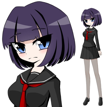 素材a0冬セーラー服