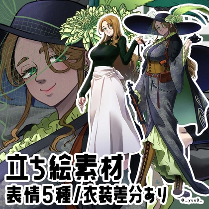 【立ち絵素材】怪盗【表情5種】