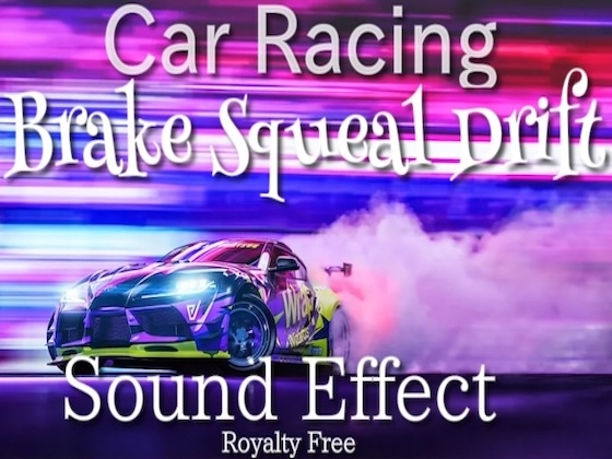 車 レース ブレーキ スキール 効果音 02 / ショート タイヤゴム擦れる感