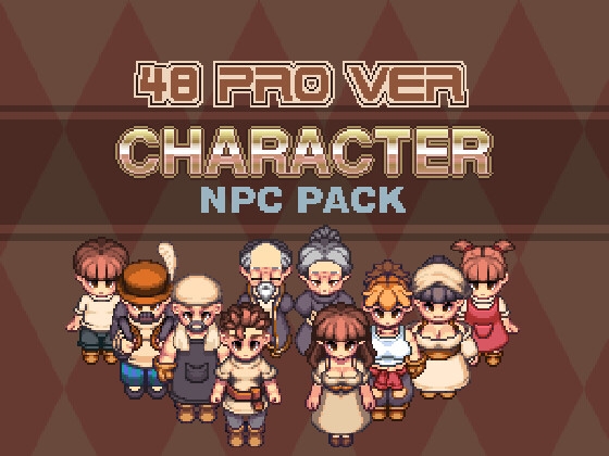 NPC歩行図素材48pro