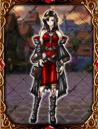 【ファンタジー/RPG向け】錬金術師/アイテム使い 女性立ち絵素材(表情8種)