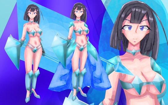 立ち絵素材8ビキニアーマー2装備差分つき