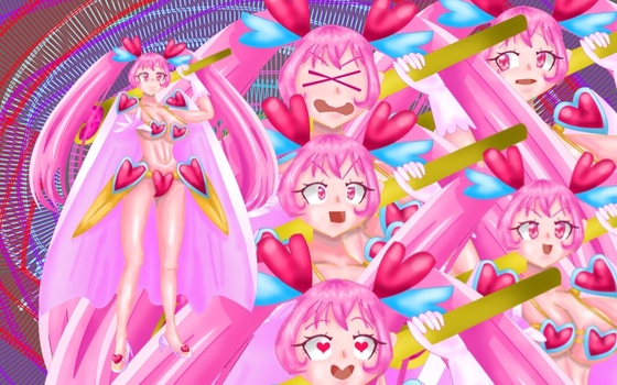 立ち絵素材10ビキニアーマー4ハート型