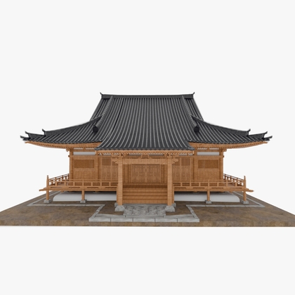 3DCG 長遠寺本堂(重文・兵庫)