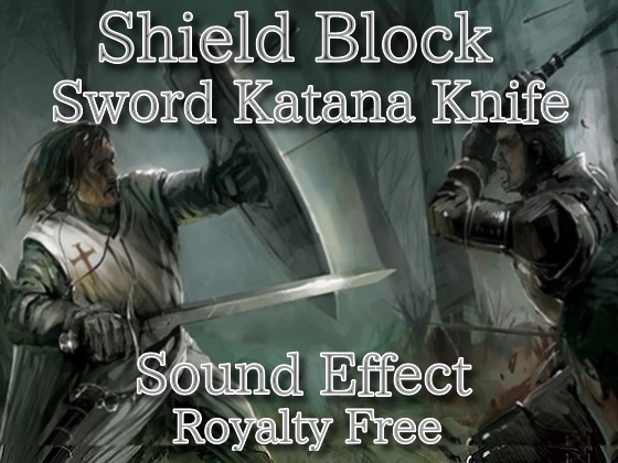 剣 刀 盾受け 効果音07 / 鉄器製 どんな特大武器でも...！