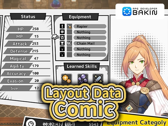 RPG Developer Bakin Layout Data Comic