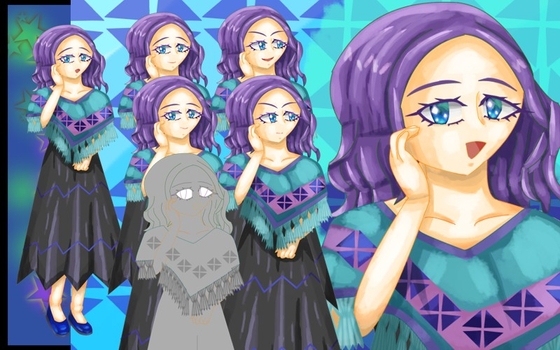 立ち絵素材20民族衣装ケスケミトル表情差分6種