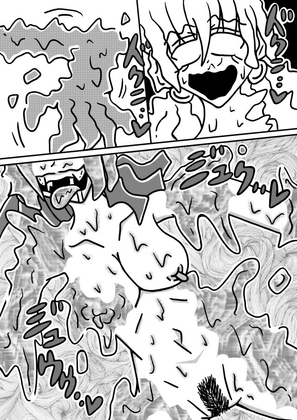 人外レズクエスト「スライム村後編・第五話」・「人外レズ達の公共トイレ」