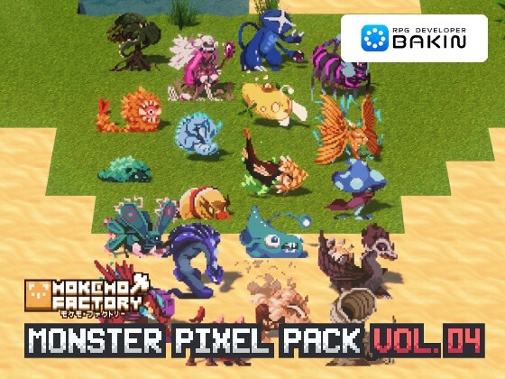 RPG Developer Bakin Mokemo Factory MONSTER PIXEL PACK Vol.4