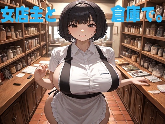 女店主と倉庫で。