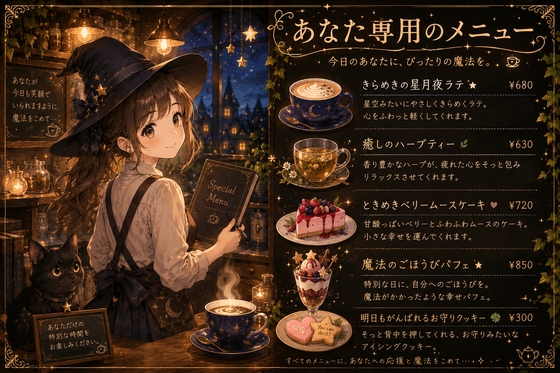 あなた専用のメニュー