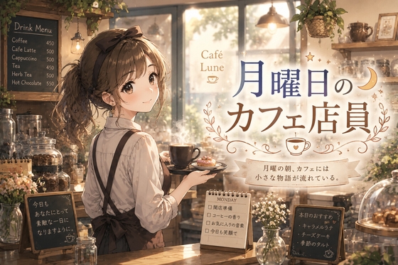 月曜日のカフェ店員