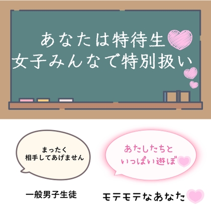 あなたはハーレム特待生♡～学校の王様のあなたと、他の男子に対する女子の反応が違いすぎる♡♡♡～