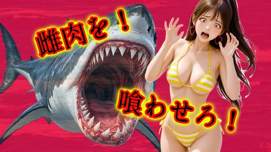 雌肉捕食!少女や美女たちがサメに喰われる話 人喰いモンスターがとにかく少女や若い女を喰いまくるvore捕食作品