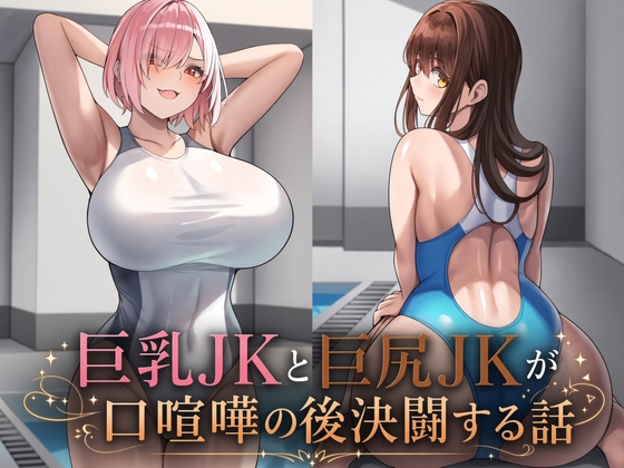 巨乳JKと巨尻JKが口喧嘩の後決闘する話