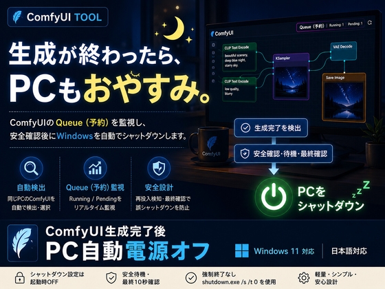 ComfyUI生成完了後 PC自動電源オフ_v1.0.0
