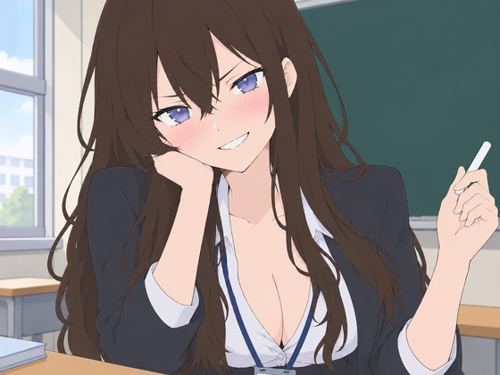 「風俗で副業する女教師に口止め手コキ罵倒される生徒会長の俺」(もんすたーぼっくす)