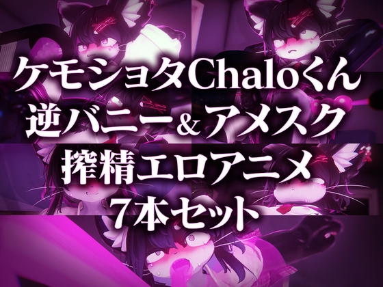 ケモショタChaloくん逆バニー&アメスク搾精エロアニメ7本セット