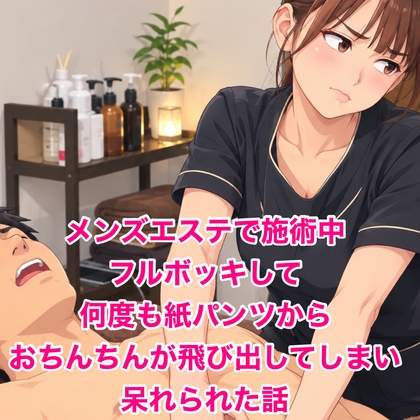 「メンズエステで施術中、フルボッキして何度も紙パンツからおちんちんが飛び出してしまい呆れられた話」(脱毛サロン・エステでのCFNM体験談)