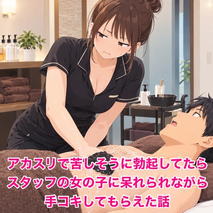 アカスリで苦しそうに勃起してたら、スタッフの女の子に呆れられながら手コキしてもらえた話