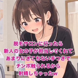 「脱毛サロンに行ったら新人の女の子が担当してくれて、あまりにぎこちない手つきでチンポ触られるから射精しちゃったw」(脱毛サロン・エステでのCFNM体験談)
