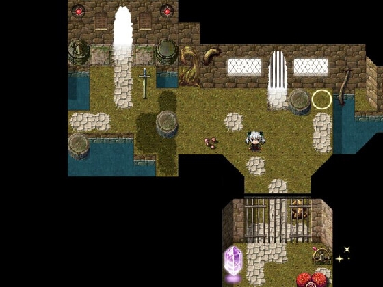 RPGツクールMV・MZ用 マップチップ・タイルセット08『迷宮・遺跡・廃墟・ダンジョン・天空の塔・植物迷宮』