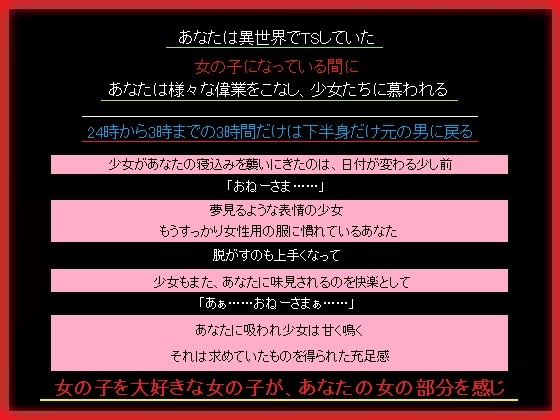 あなたがTSしていたら女の子が好きな妹のような存在に夜這をかけられるも行為の途中で男に戻る話