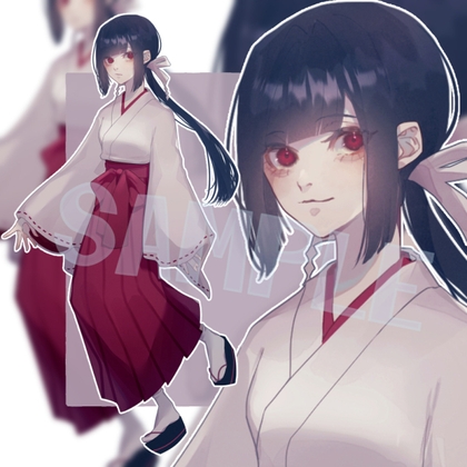 【立ち絵素材】巫女※
