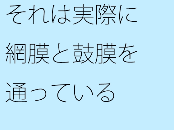 それは実際に網膜と鼓膜を通っている